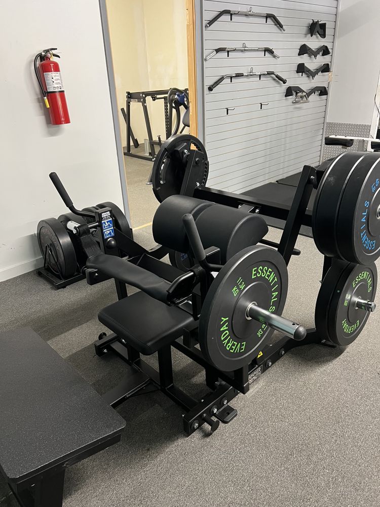 Hammer Strength plate-loaded machine at Phoenix Fitness gym in Toccoa, GA