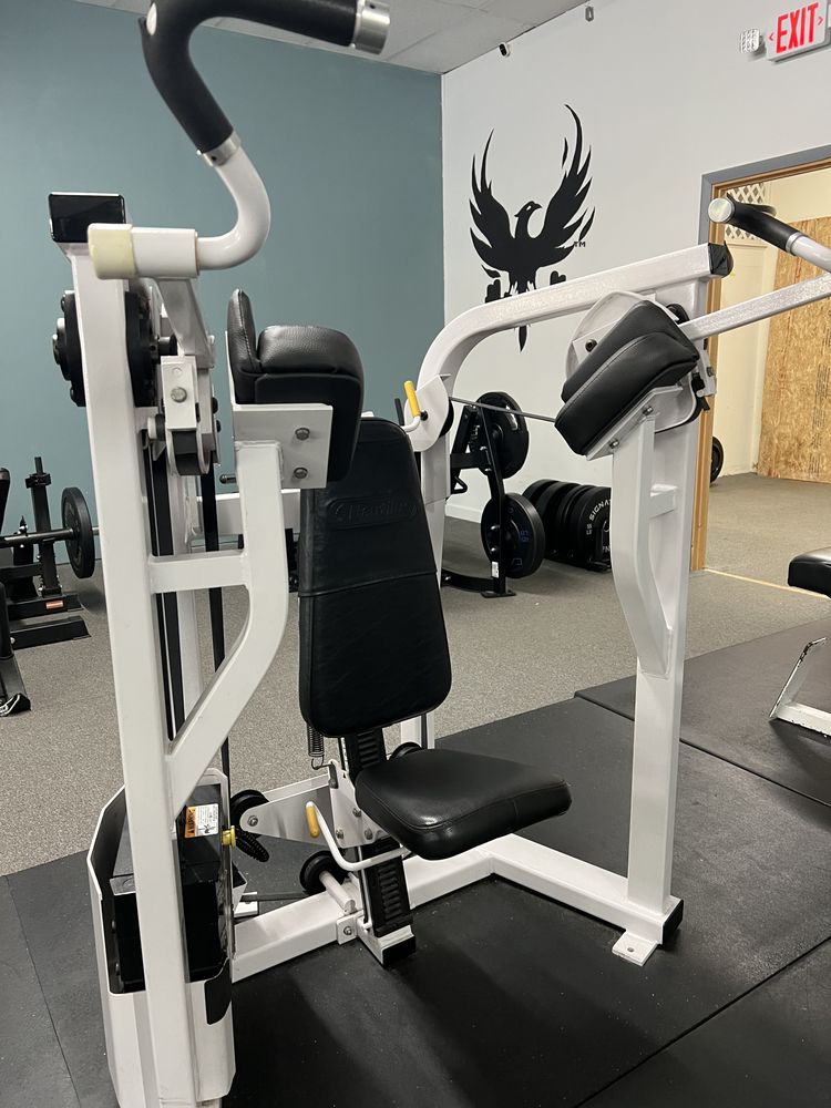 Nautilus selectorized machine at Phoenix Fitness gym in Toccoa, GA